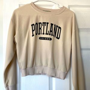 Tan size large papaya brand shirt